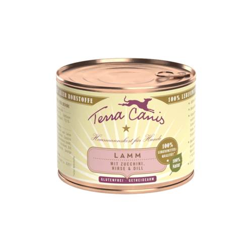 TERRA CANIS Lamm mit Zucchini, Hirse und Dill  200 g