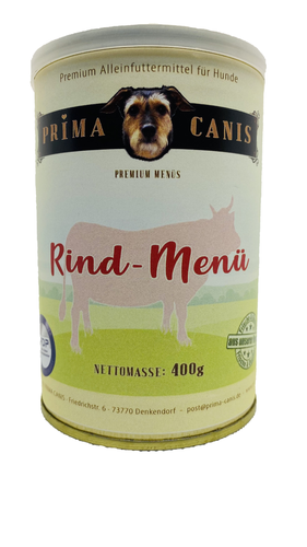 PRIMA CANIS Premium Rind-Menü 400 g