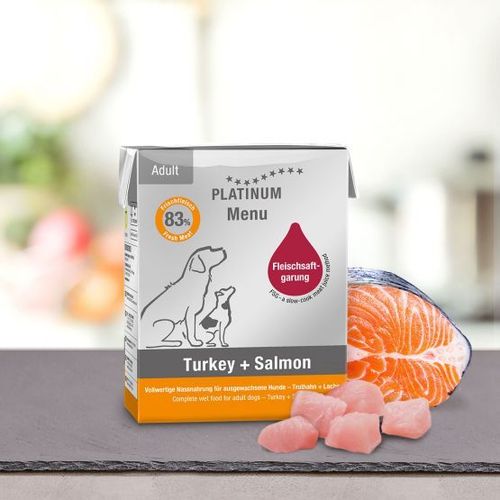 PLATINUM MENU Turkey+Salmon 375 g