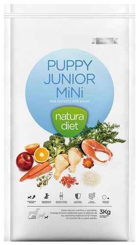 NATURA DIET Puppy Junior MINI (Huhn & Reis monoprotein) 3 kg