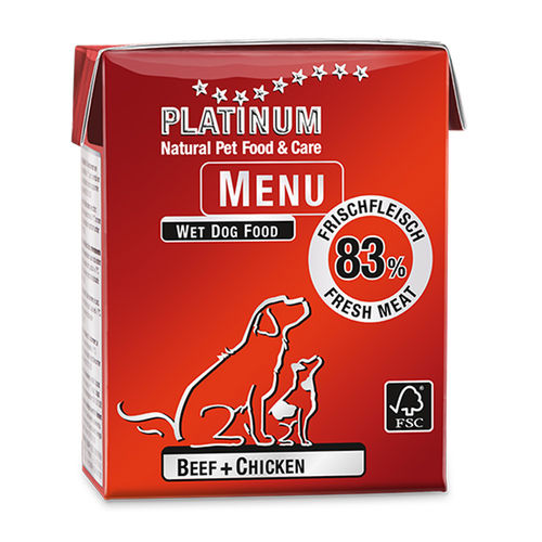 PLATINUM MENU Beef+Chicken 375 g