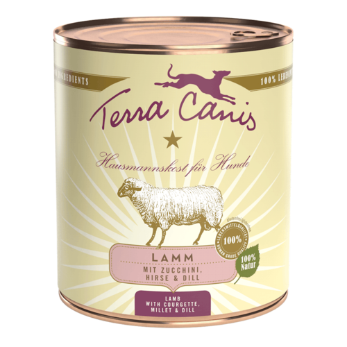 TERRA CANIS Lamm mit Zucchini, Hirse und Dill  800 g