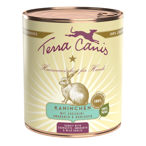 TERRA CANIS Kaninchen mit Zucchini, Amaranth und Bärlauch 800 g